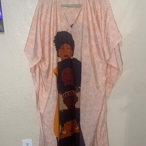 Bohemian Kaftan with Artistic Print Momo Dress